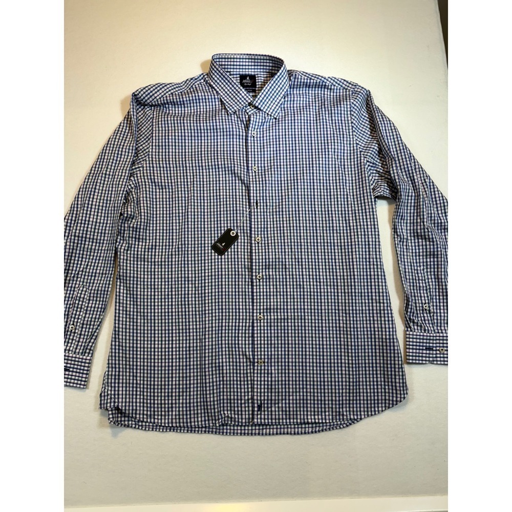 Johnnie-O Top Shelf Mens XXL Long Sleeve Button Down Checkered Shirt